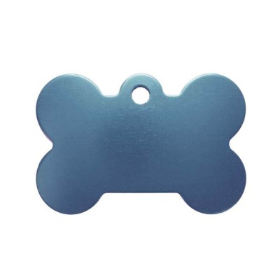 Petscribe Bone ID Tag (Light Blue, Small) For Dog